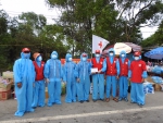 Tỉnh Hội thăm, động viên cán bộ, hội viên, tình nguyện viên Chữ thập đỏ tại chốt kiểm soát dịch bệnh Covid-19
