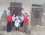 Ông Nguyễn Đình Chiến - Chủ tịch Hội Chữ thập đỏ tỉnh phát biểu đánh giá tính hiệu quả của dự án