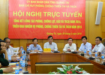 Hội nghị trực tuyến PCTT và TKCN điểm đầu cầu Quảng Trị