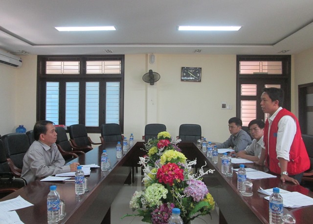 Nhóm đánh giá làm việc với lãnh đạo UBND huyện Gio Linh