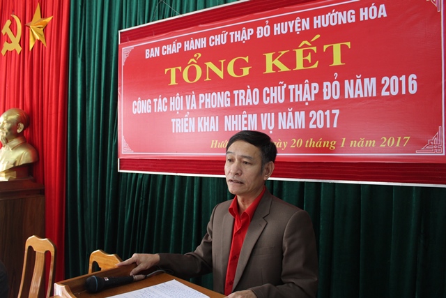 Ông Nguyễn Đình Chiến - Chủ tịch Hội CTĐ tỉnh phát biểu chỉ đạo tại hội nghị