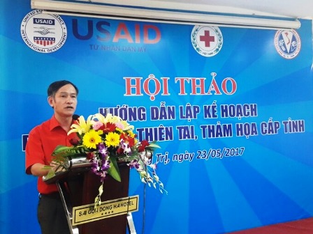 Ông Nguyễn Đình Chiến - UV BTV Trung ương Hội, Chủ tịch Hội CTĐ tỉnh phát biểu chào mừng tại hội nghị