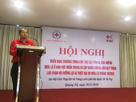 Ông Nguyễn Hà, Phó Chủ tịch tỉnh Hội khai mạc hội nghị
