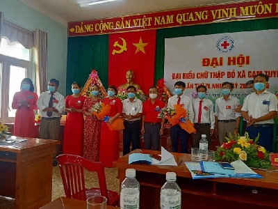 Đại hội Hội Chữ thập đỏ xã Cam Tuyền - Đơn vị đầu tiên của tỉnh